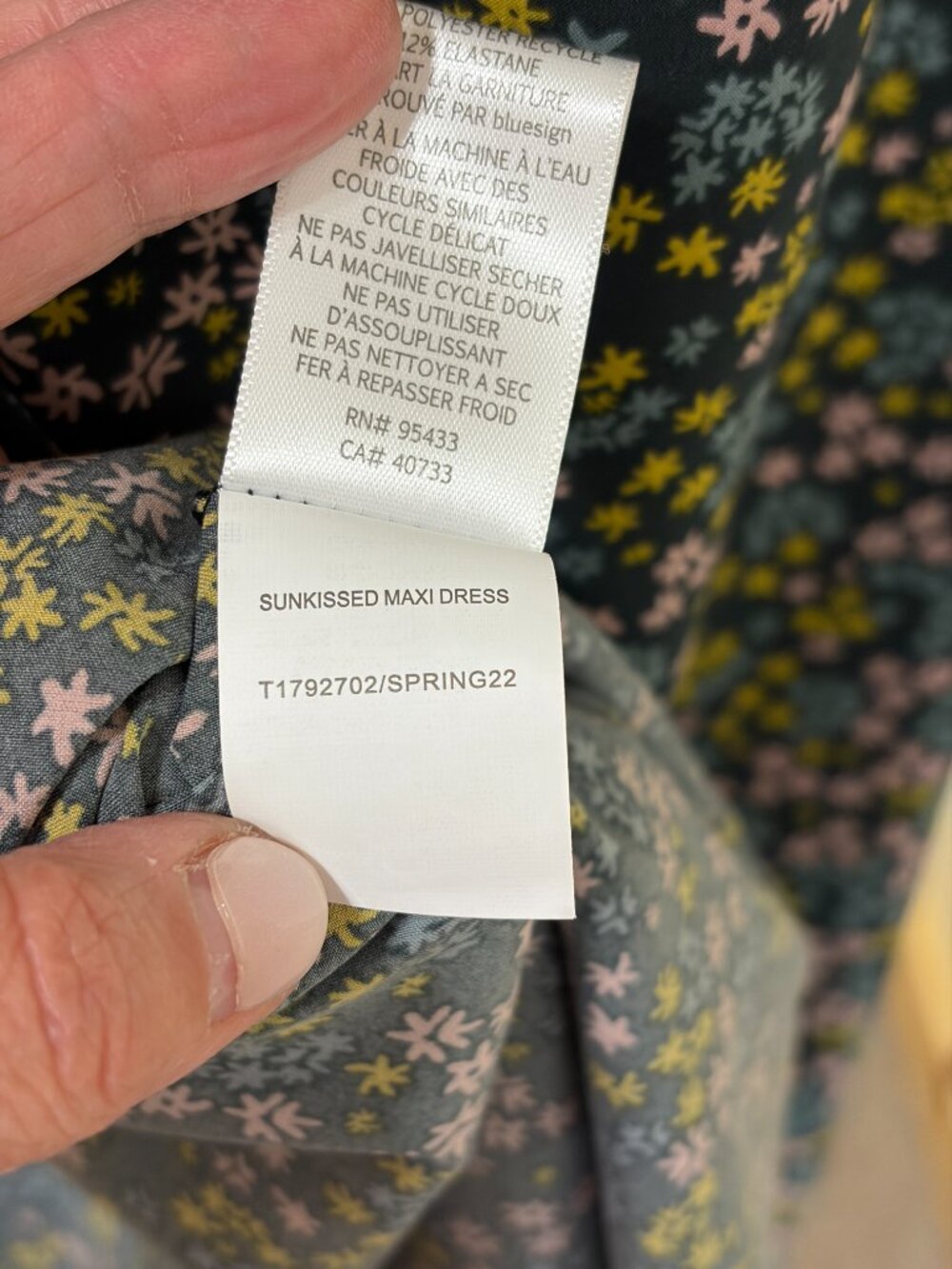 Title Nine Toad & Co Maxi Crusher Dress Size L - Picture 4 of 6